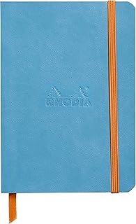 Soft turquoise dotted notebook with 144 pages