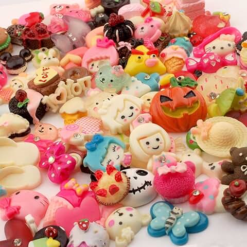 Summer-Ray 100 Mixed Resin Embellishments for Crafts