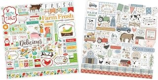 Farm Animal and Tractor Stickers for Scrapbooking
