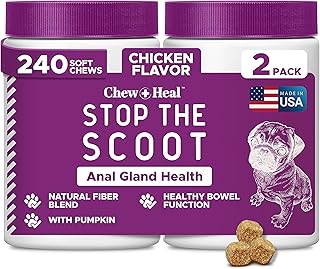 Stop The Scoot Soft Chews for Dogs with Pumpkin Powder