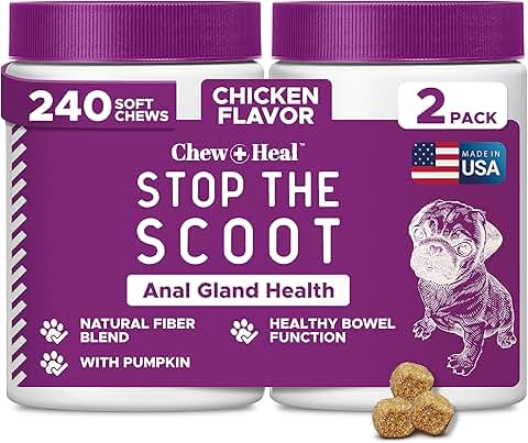 Stop The Scoot Soft Chews for Dogs with Pumpkin Powder