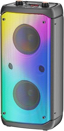 80W Wireless Outdoor Bluetooth Speaker with Lights
