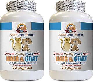 Dog and Cat Coat Care with Hair and Skin Support