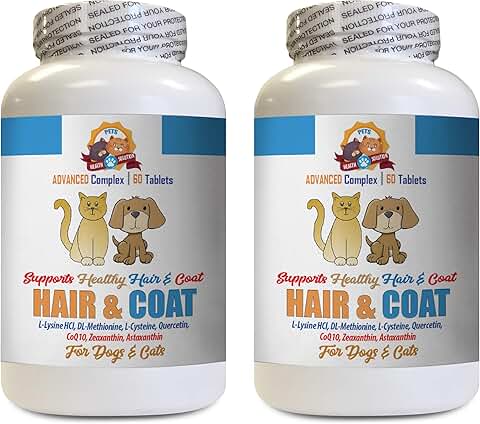 Dog and Cat Coat Care with Hair and Skin Support