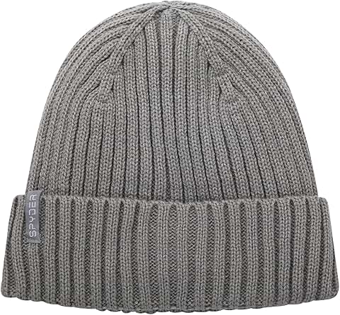 Cozy Plush Sherpa Lined Ribbed Winter Beanie for Women