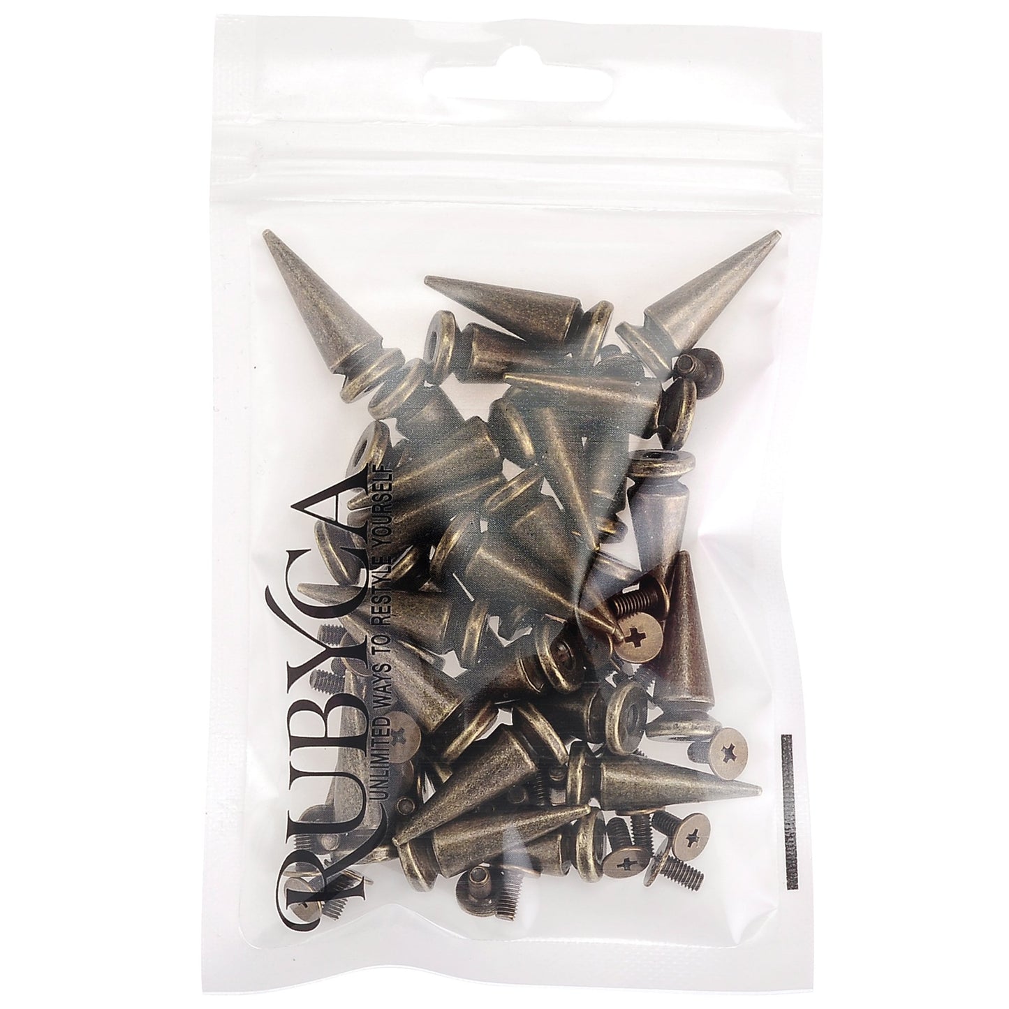Bronze Metal Tree Spikes & Studs - 30 Sets 25MM