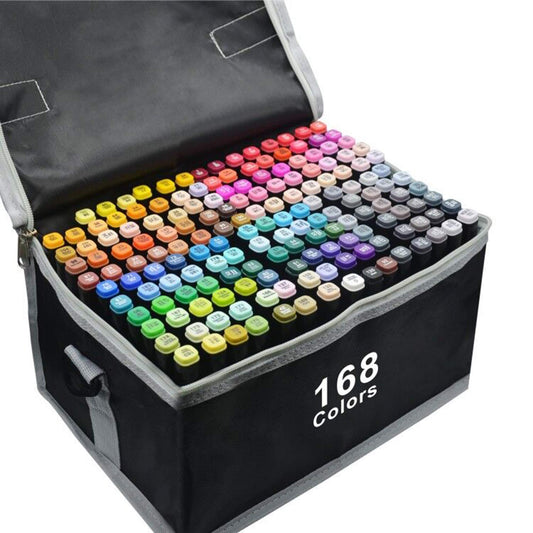 168 Colors Alcohol Markers Dual Tips Permanent Art Pen