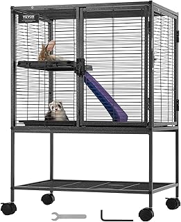 Large 2-Tier Metal Cage for Small Pets