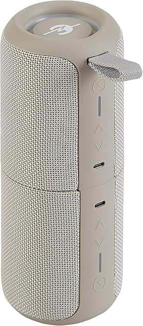 Portable 2-in-1 Bluetooth Stereo Speakers in Dune