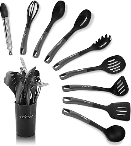 10-Piece Non-Stick Silicone Kitchen Utensils Set