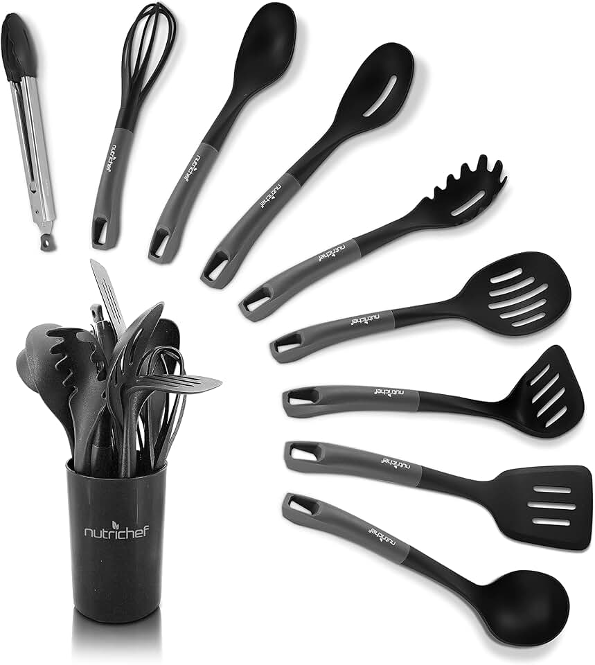 10-Piece Non-Stick Silicone Kitchen Utensils Set