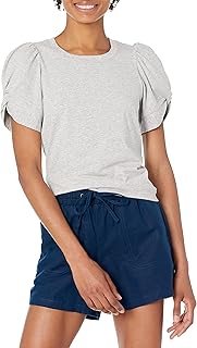 Women's Regular-Fit Twist Sleeve Crewneck T-Shirt