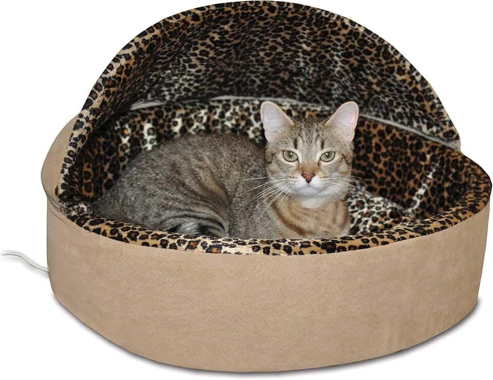 Heated Cat Bed for Small Cats and Dogs