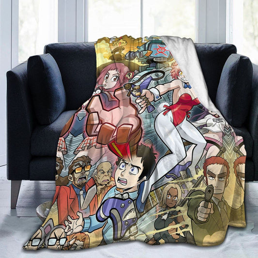 FLCL Blanket Super Soft Warm and Comfortable Blanket Flannel Blanket, Suitable for Bed, Sofa, Chair, Living Room, Bedroom in All Seasons80 X60