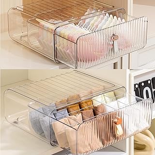Stackable Underwear and Bra Drawer Organizer
