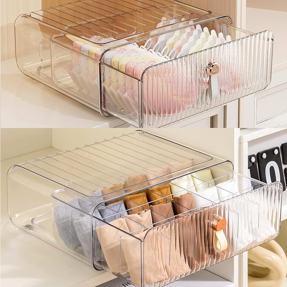 Stackable Underwear and Bra Drawer Organizer