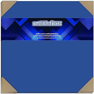 Royal Blue Cover Sheets, 12x12 Inches, 65 lb, 25 Sheets