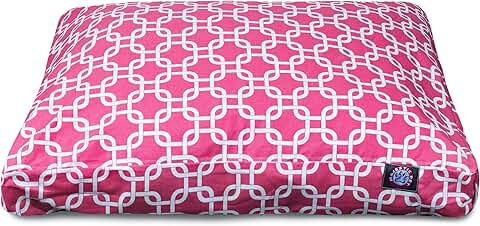 Small Coral Links Pet Bed