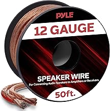 50ft 12 Gauge Copper Speaker Wire for Audio Systems