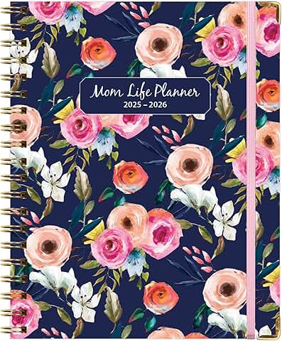 Mom Life Planner June 2025–July 2026 with Record, Budget, Meal, and Habit Pages