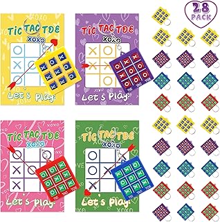 28 Tic-Tac-Toe Keychains for Kids and Parties