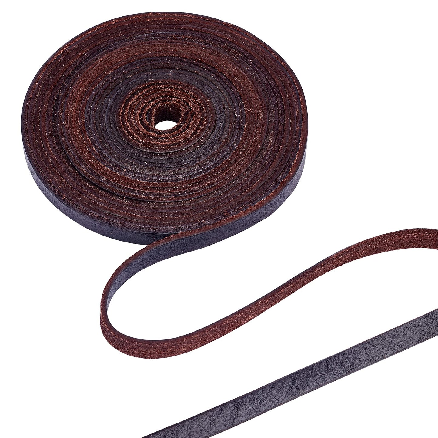 10mm Dark Brown Leather Strap 197 Inches Full Grain