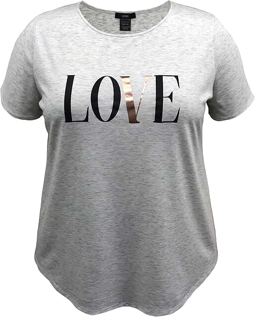 Women’s Plus Size Short Sleeve Print Top