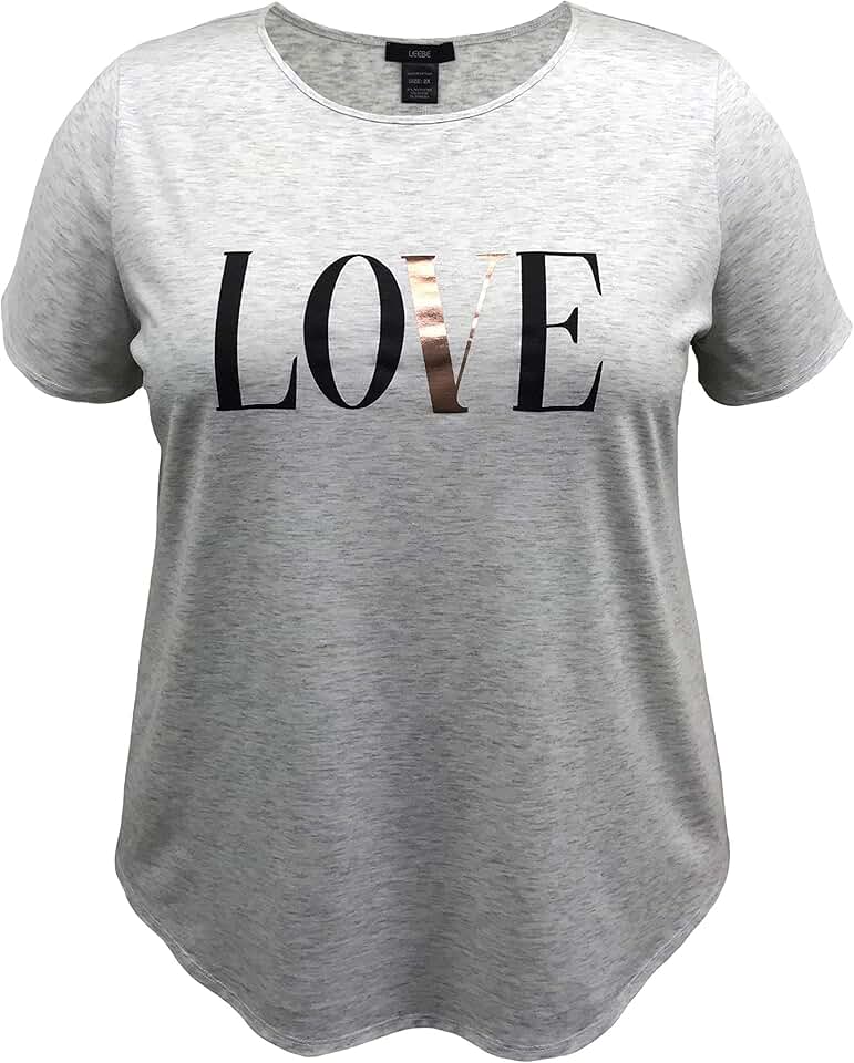 Women’s Plus Size Short Sleeve Print Top