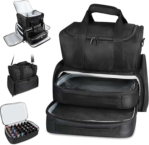 Large Nail Polish Organizer with Removable Bags