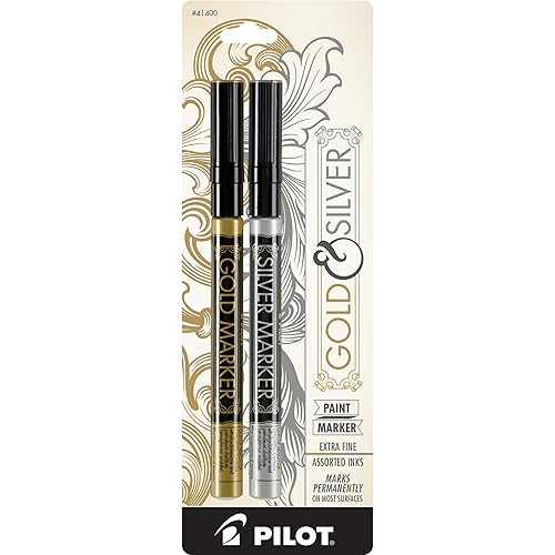 Metallic Permanent Paint Markers Set of 2