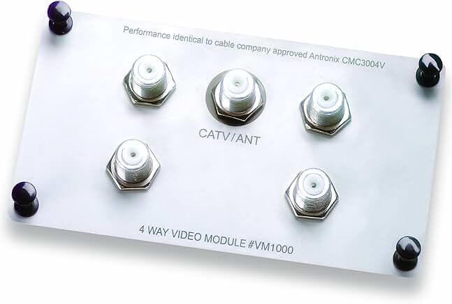 4-Way Video Splitter for Digital Cable and Internet