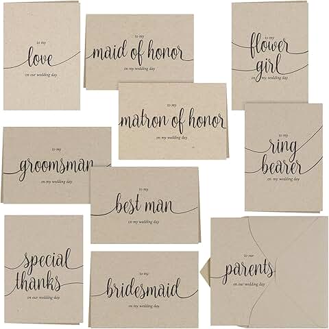 Rustic Thank You Note Cards with Envelopes
