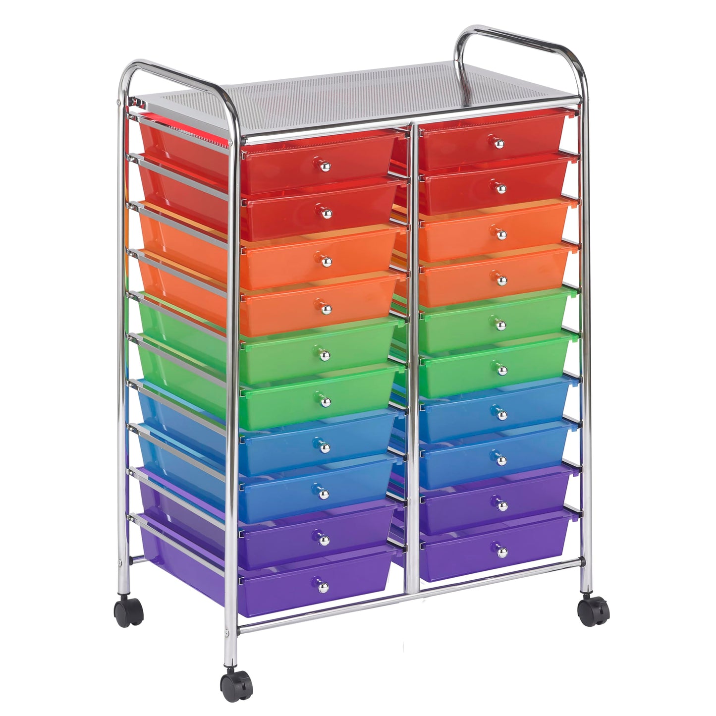 20-Drawer Mobile Storage Cart