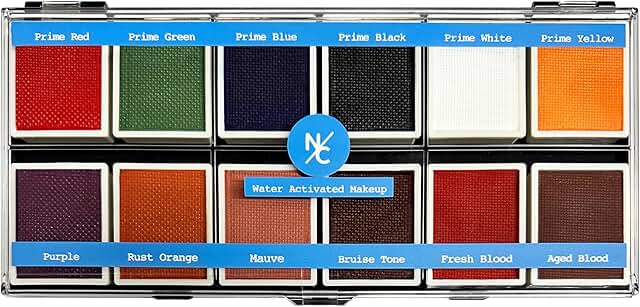 12-Color Water-Activated Face and Body Paint Palette
