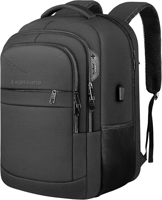 17 Inch Water Resistant Travel Backpack with USB Port