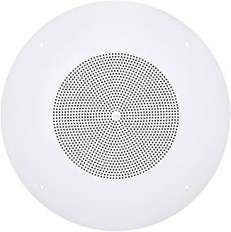 Round Ceiling Speaker, 8-inch, 5W, Multi-Tap, White