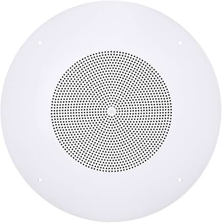 Round Ceiling Speaker, 8-inch, 5W, Multi-Tap, White