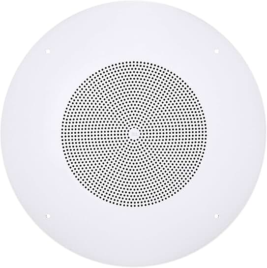 Round Ceiling Speaker, 8-inch, 5W, Multi-Tap, White