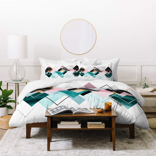 Elisabeth Fredriksson Nordic Seasons Duvet Set with Two Pillow Shams, Queen/Full, Multi