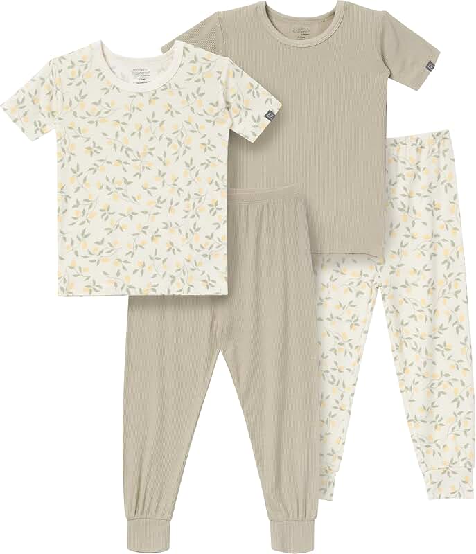 Unisex Baby Viscose 4-Piece Pajama Set