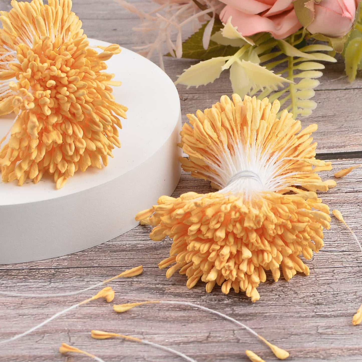 Yellow Stamens 1360-Piece for DIY Crafts