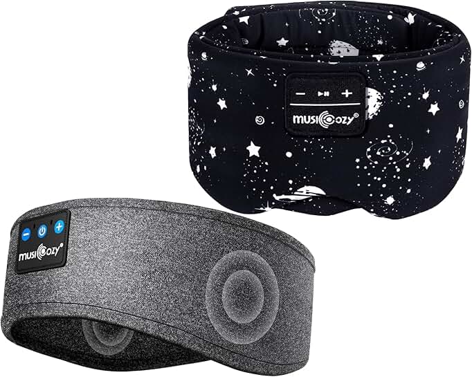 Wireless Sleep Mask with Headphones and Adjustable Band