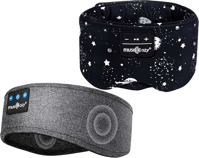 Wireless Sleep Mask with Headphones and Adjustable Band