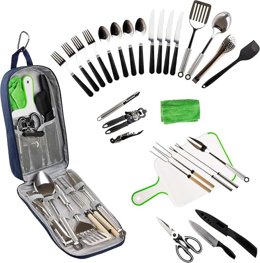 7-Piece Silicone Kitchen Utensil Set with Holder