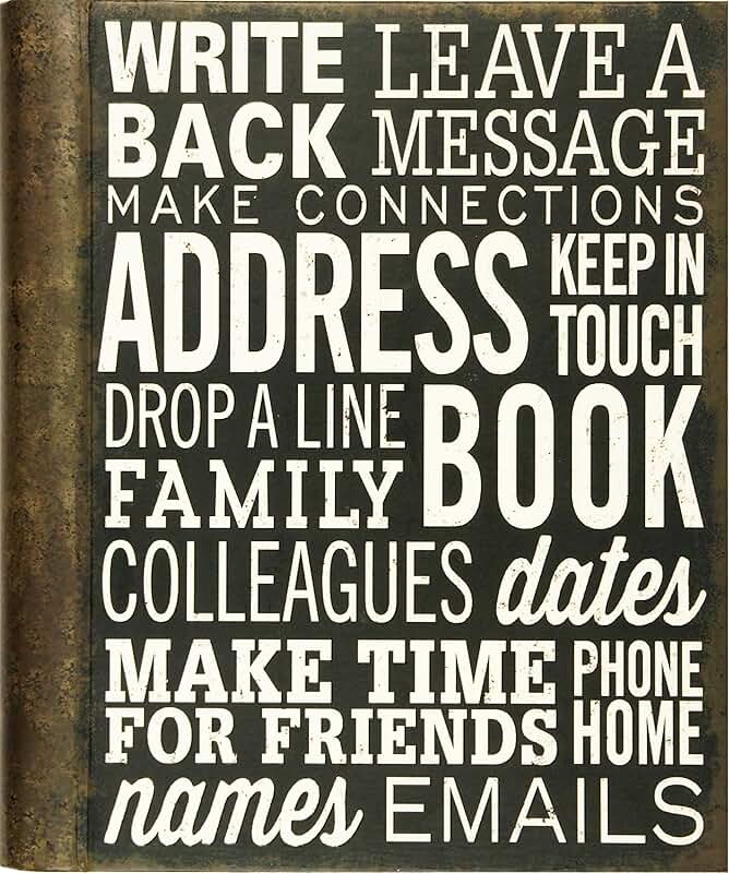Large Desk Address Book