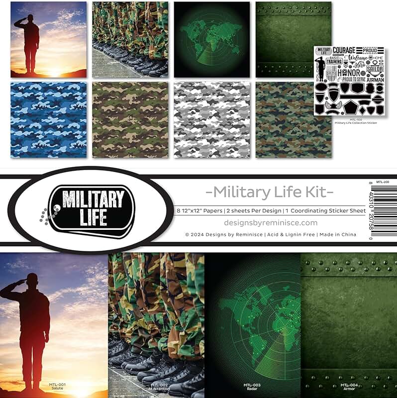 Military Life Scrapbook Collection Kit