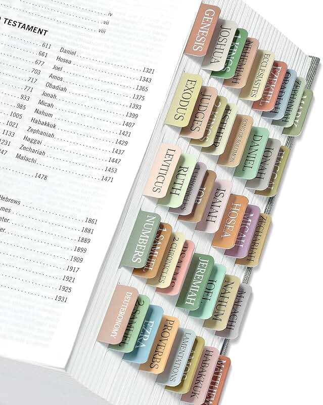 Laminated Bible Tabs for Easy Navigation