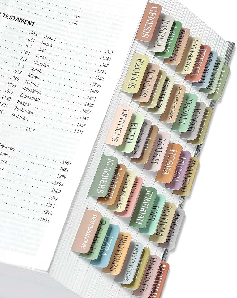 Laminated Bible Tabs for Easy Navigation