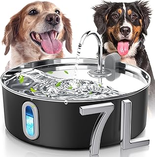 Large Stainless Steel Pet Water Fountain with Filters