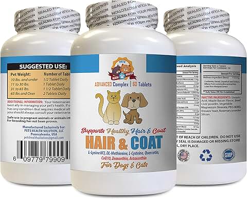 Pet Skin and Coat Support Tablets for Dogs and Cats